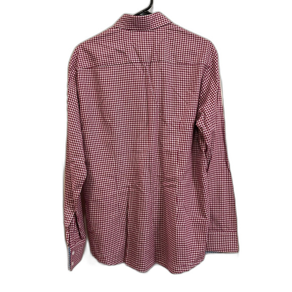 MR TURK Purple Houndstooth Long Sleeve Button Up Shirt   Men’s Size Medium - Picture 5 of 10
